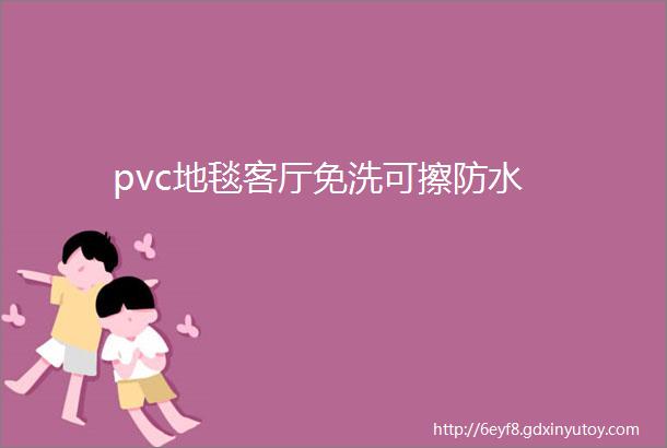 pvc地毯客厅免洗可擦防水